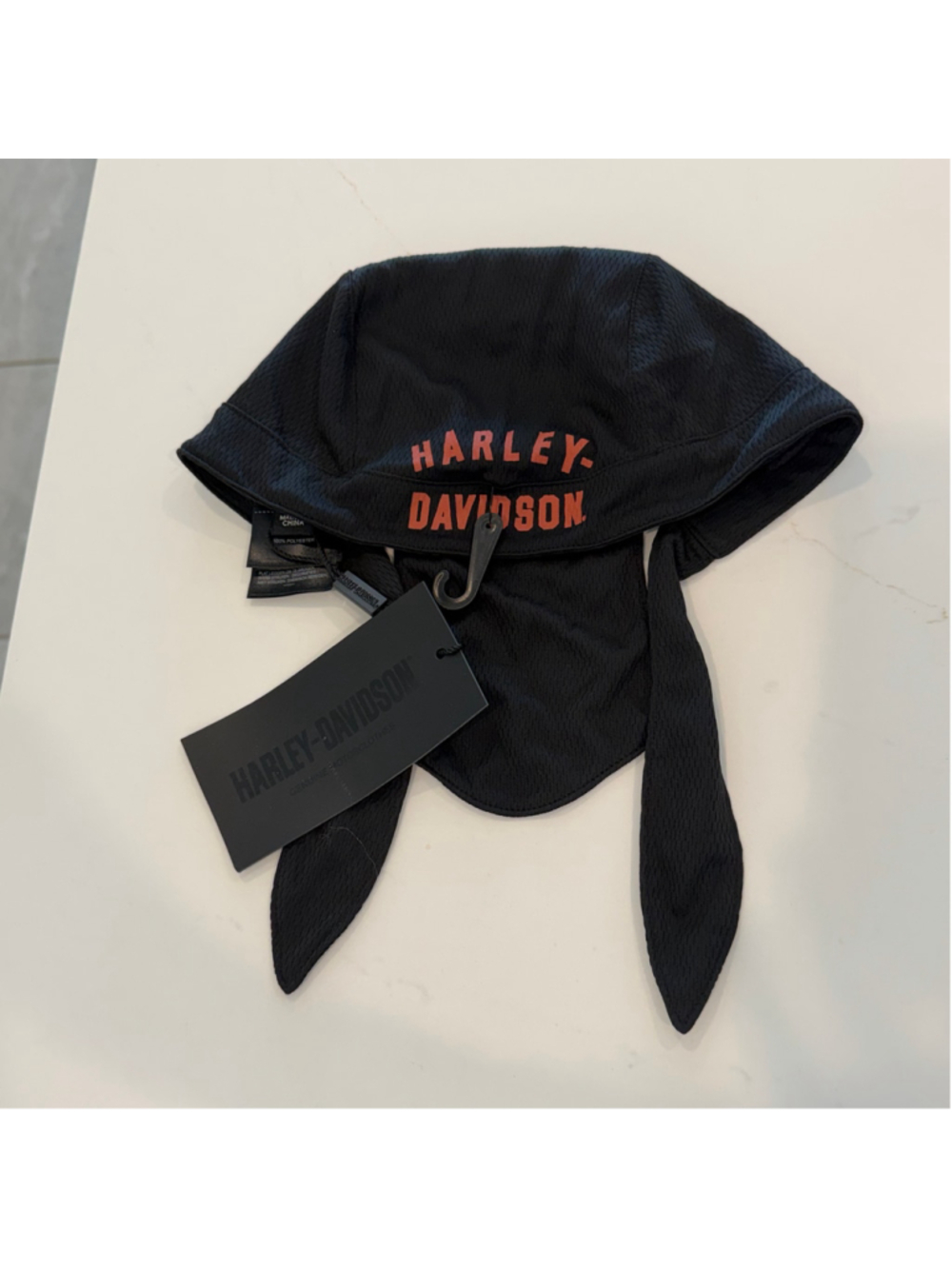 Harley-Davidson Skull Cap One Size Black and Orange NWT